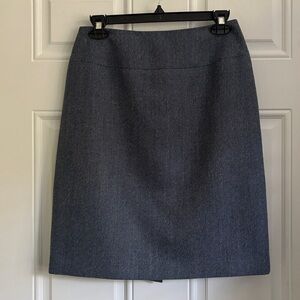 Talbots Lightweight Classic Medium Blue Pencil Skirt, Size 6